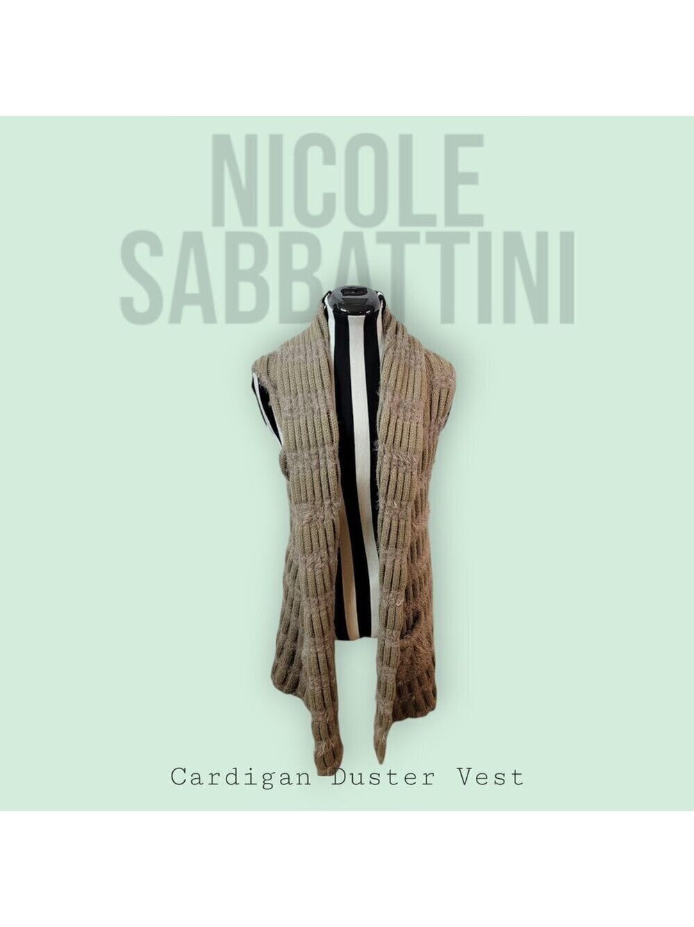 Chic Nicole Sabbattini Super Soft Nylon & Acrylic Vest - One Size Fits Most!